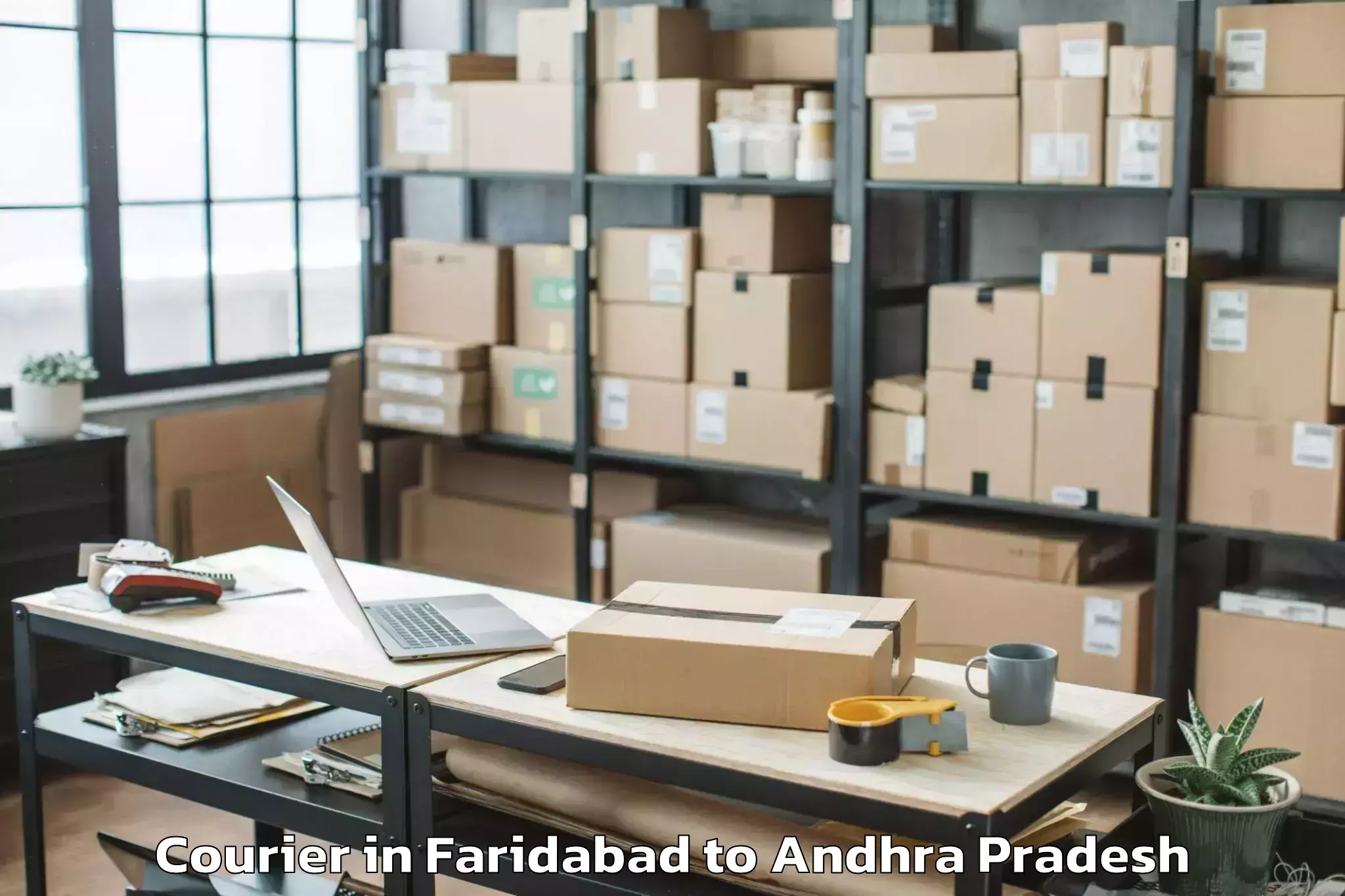 Book Faridabad to Kavitam Courier Online